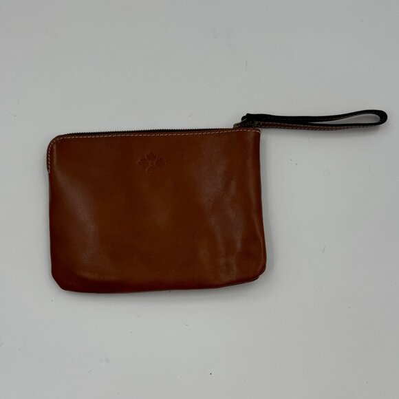 Patrica Nash CassinEmbossed Leather Wristlet Clutch Bag With Zipper & Wrist Stra - Picture 4 of 15